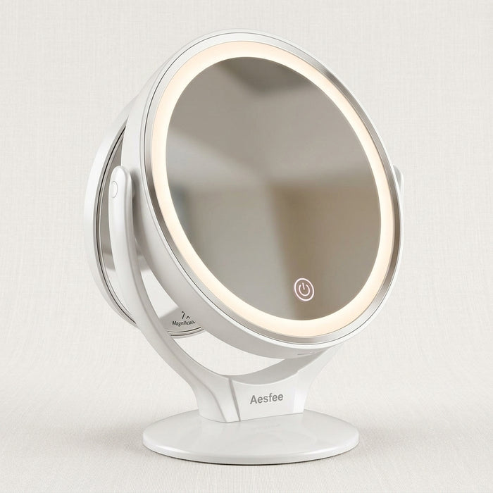 Espejo de Maquillaje con Luz LED
