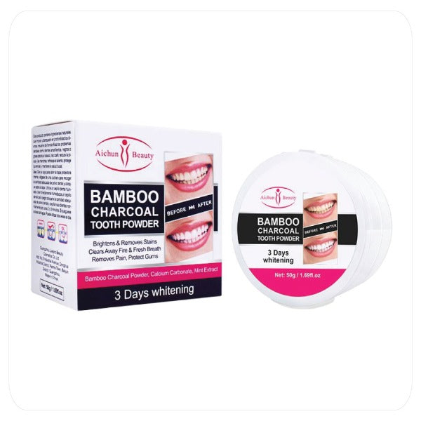 Polvo Blanqueador Dental de Carbón Activado