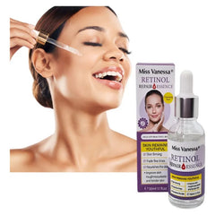 Frasco del sérum de retinol con su caja